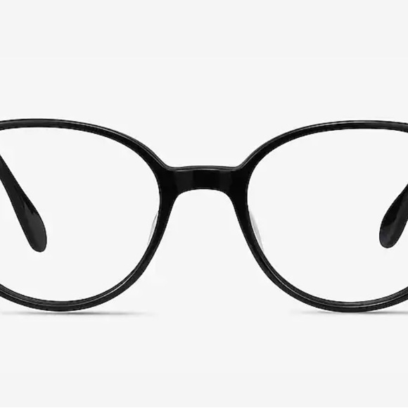Lucy Oval Black Rim Eyeglasses - Picture 4 of 6